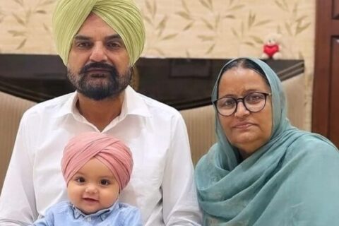 Sidhu Moose Wala, Sidhu Moose Wala parents, newborn baby boy, Balkaur Singh, Charan Kaur, Sidhu Moose Wala legacy, Punjabi music, Waheguru blessings, Sidhu Moose Wala tribute, Sidhu Moose Wala family photo, Sidhu Moose Wala's son, Sidhu Moose Wala song, emotional family moment, Sidhu Moose Wala news, grief and healing, Punjabi rap